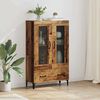 vidaXL Highboard Oud Hout 70 x 31 x 115 cm Gemonteerd hout en ijzer