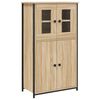 vidaXL Hoge kast 62x32x106,5 cm bewerkt hout sonoma eikenkleurig