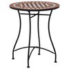vidaXL Bistrotafel moza&iuml;ek 60 cm keramiek bruin