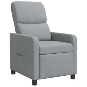 vidaXL Relaxfauteuil Lichtgrijs Polyester