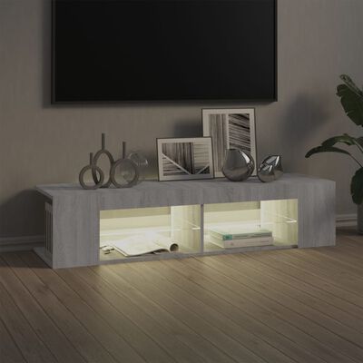 vidaXL Tv-meubel met LED-verlichting 135x39x30 cm grijs sonoma eiken