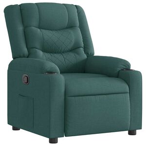 vidaXL Fauteuil verstelbaar stof donkergroen