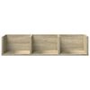 vidaXL Wandkasten 2 st 75x18x16,5 cm bewerkt hout sonoma eikenkleurig