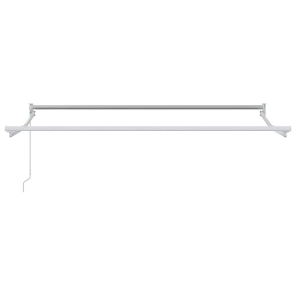 vidaXL Handmatig uitschuifbare luifel Antraciet en Wit 2,5 x 2 m