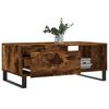 vidaXL Salontafel 90x50x36,5 cm bewerkt hout gerookt eikenkleurig