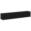 vidaXL Tv-meubelset Wandgemonteerd 2 pcs Zwart Eiken Bewerkt hout