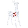 vidaXL 3D Kerst Rendier LOVIISA 110 LED's Koel wit 70 x 26 x 100 cm