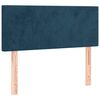 vidaXL Hoofdbord 100x5x78/88 cm fluweel donkerblauw