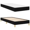 vidaXL Boxspringbed met matras Zwart 80 x 200 cm Stof