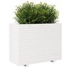vidaXL Plantenbak 90x40x72,5 cm massief grenenhout wit