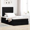 vidaXL Ottoman bed met matras en LED's 120x190 cm stof zwart