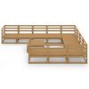 vidaXL 11-delige Loungeset massief grenenhout