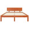 vidaXL Bedframe Wasbruin 140 x 190 cm Massief grenenhout
