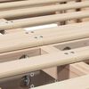 vidaXL Bedframe Bruin 120 x 190 cm Massief grenenhout