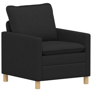 vidaXL Bank Zwart 76 x 81 x 87,5 cm Stof
