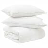 vidaXL Dekbedset met kussen Wit 260 x 220 cm Polyester, Bamboe