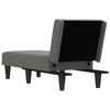 vidaXL Chaise longue stof donkergrijs