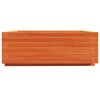 vidaXL Plantenbak 70x70x26,5 cm massief grenenhout wasbruin