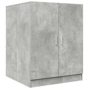 vidaXL Wasmachinekast 70,5x71,5x91,5 cm betongrijs