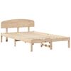 vidaXL Bedframe met hoofdeinde Naturel 120 x 190 cm Massief grenenhout