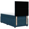 vidaXL Boxspring met matras fluweel donkerblauw 100x200 cm