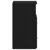 vidaXL Nachtkastje 2 pcs Zwart Eiken 50 x 32 x 60cm Bewerkt hout