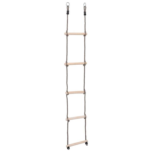 vidaXL Ladder met 5 sporten 210 cm massief grenenhout