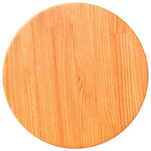 vidaXL Tafelblad rond Ø30x2,5 cm massief grenenhout wasbruin