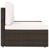 vidaXL 8-delige Loungeset poly rattan bruin