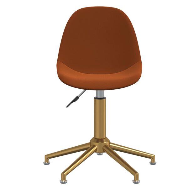 vidaXL Eetkamerstoelen draaibaar 4 st fluweel bruin