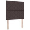 vidaXL LED Hoofdbord Bruin 90 cm Stof