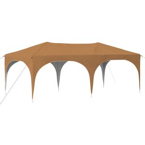vidaXL Pop-up partytent 575 x 288 x 245 cm Beige Oxford Stof