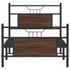 vidaXL Bedframe zonder matras bewerkt hout bruin eikenkleur 90x190 cm