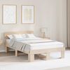 vidaXL Bedframe met hoofdeinde Naturel 120 x 200 cm Massief grenenhout