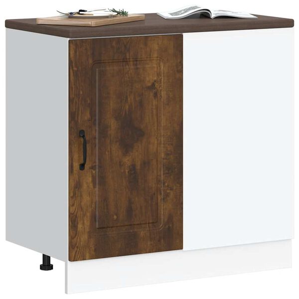 vidaXL Onderkast Kalmar bewerkt hout gerookt eikenkleurig