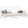 vidaXL Bedframe voor een daybed Wit 100 x 190 cm Gepoedercoat staal