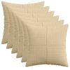 vidaXL Kussensloop 6 st ALMELO Grijs groen 50 x 50 cm corduroy