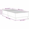vidaXL Platform bedframe Lichtgrijs 90 x 200 cm Stof