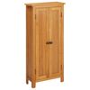 vidaXL Opbergkast 50x22x110 cm massief eikenhout