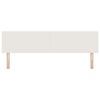 vidaXL Hoofdbord met hoofdeinde Cr&egrave;me 180 cm Nep Leer