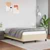 vidaXL Bedframe kunstleer crèmekleurig 120x200 cm