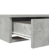 vidaXL Bedlades met lade Beton Grijs 135 x 36,5 x 16,5 cm Bewerkt hout