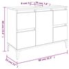 vidaXL Wastafelkast 80x33x60 cm bewerkt hout sonoma eikenkleurig