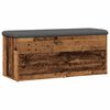 vidaXL Opbergbankje 102x42x45 cm bewerkt hout oud houtkleurig