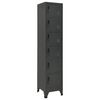 vidaXL Lockerkast 38x40x180 cm staal antracietkleurig