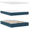 vidaXL Ottoman bed met matrassen en LED's 140x200cm fluweel