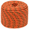 vidaXL Multifunctioneel gebruikstouw 12 mm 50 m Oranje PP