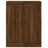 vidaXL Wandkast 69,5x34x90 cm bewerkt hout bruin eikenkleur
