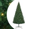 vidaXL Kerstboom met decoratieve slingerlichten Groen 400 cm PVC