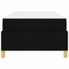vidaXL Bedframe met matras Zwart 100 x 200 cm Stof